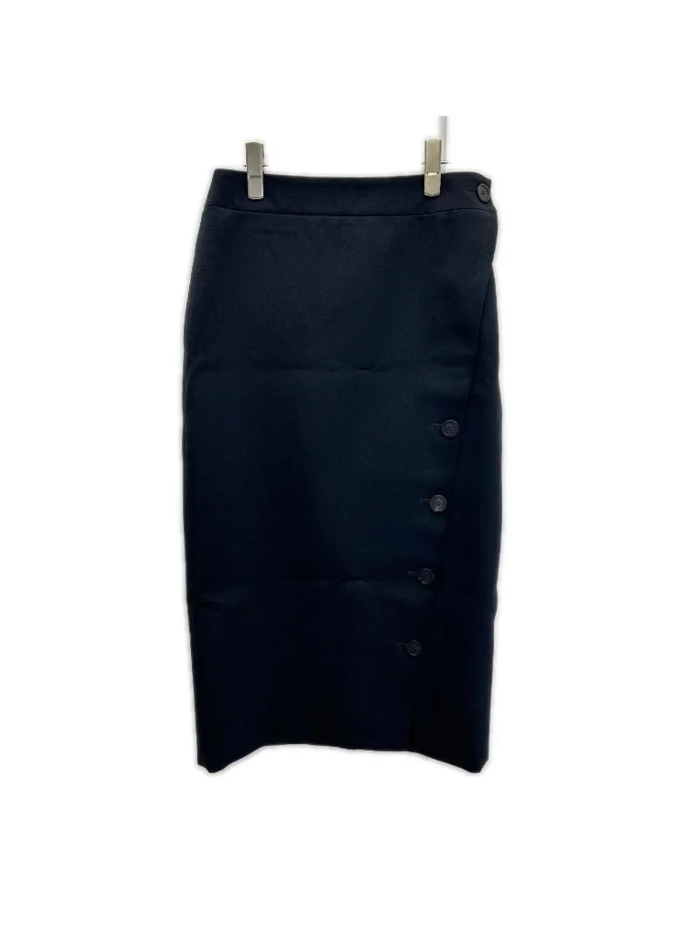 Balenciaga Black Wool Skirt